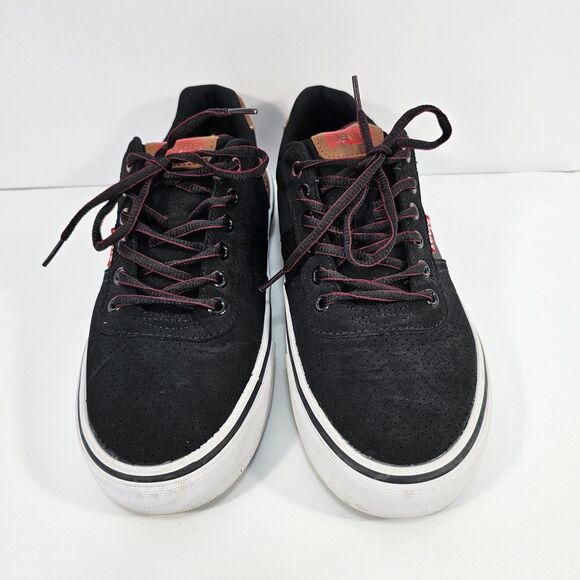 Levi's Miles Men's Sneakers Size 8 1/2 8.5 Black & Brown - Picture 2 of 8